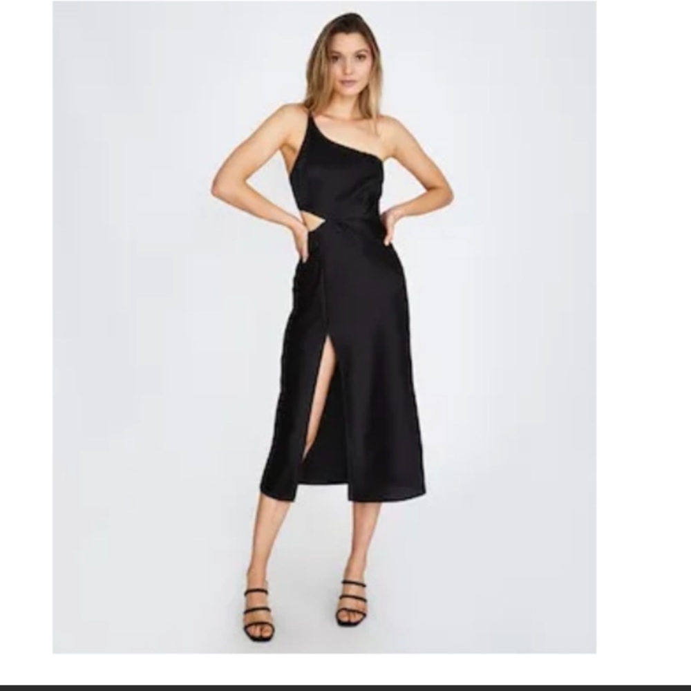 Black slip dress